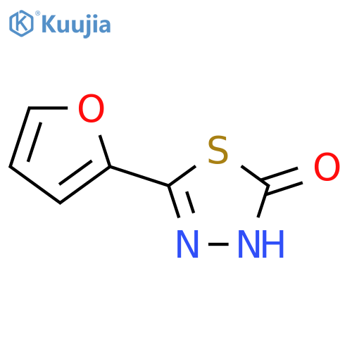 1,3,4-Thiadiazol-2(3H)-one, 5-(2-furanyl)- structure