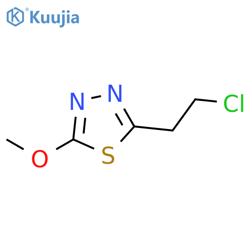 2-(2-chloroethyl)-5-methoxy-1,3,4-thiadiazole structure