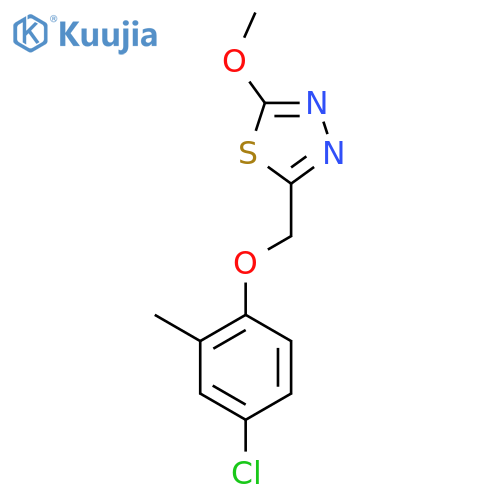 1,3,4-Thiadiazole, 2-[(4-chloro-2-methylphenoxy)methyl]-5-methoxy- structure