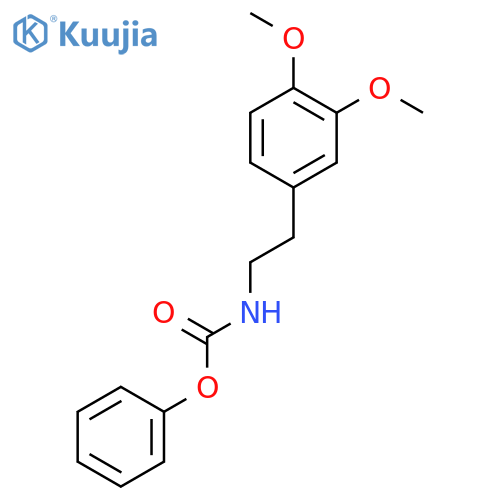Carbamic acid, [2-(3,4-dimethoxyphenyl)ethyl]-, phenyl ester structure