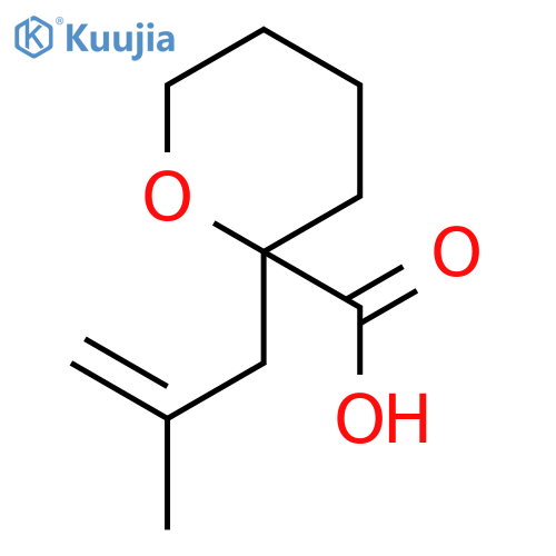 2H-PYRAN-2-CARBOXYLIC ACID, TETRAHYDRO-2-(2-METHYL-2-PROPENYL)- structure