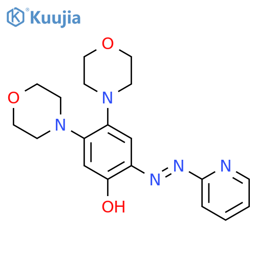 PHENOL, 4,5-DI-4-MORPHOLINYL-2-(2-PYRIDINYLAZO)- structure