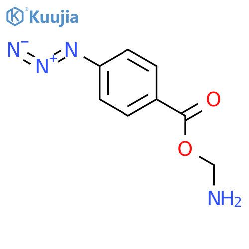 Benzoic acid, 4-azido-, aminomethyl ester structure