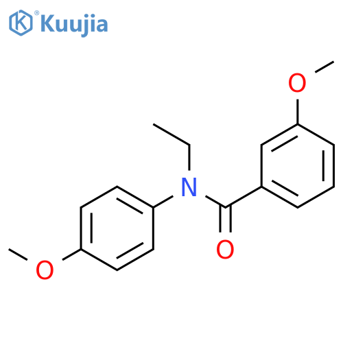 BENZAMIDE, N-ETHYL-3-METHOXY-N-(4-METHOXYPHENYL)- structure