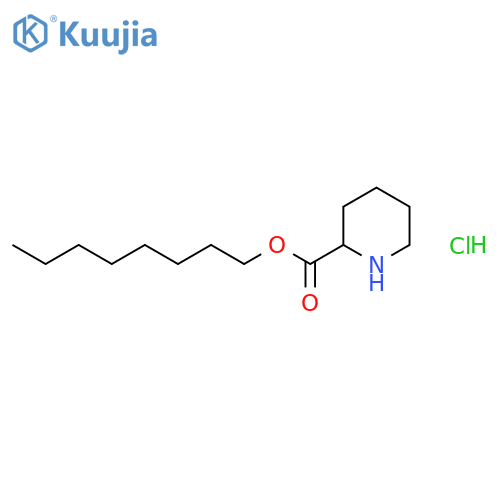 2-PIPERIDINECARBOXYLIC ACID, OCTYL ESTER, HYDROCHLORIDE structure