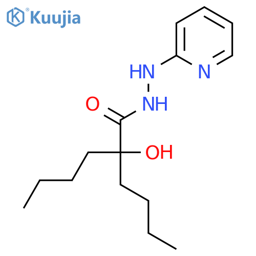 HEXANOIC ACID, 2-BUTYL-2-HYDROXY-, 2-(2-PYRIDINYL)HYDRAZIDE structure