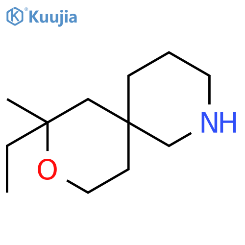 9-OXA-2-AZASPIRO[5.5]UNDECANE, 8-ETHYL-8-METHYL- structure