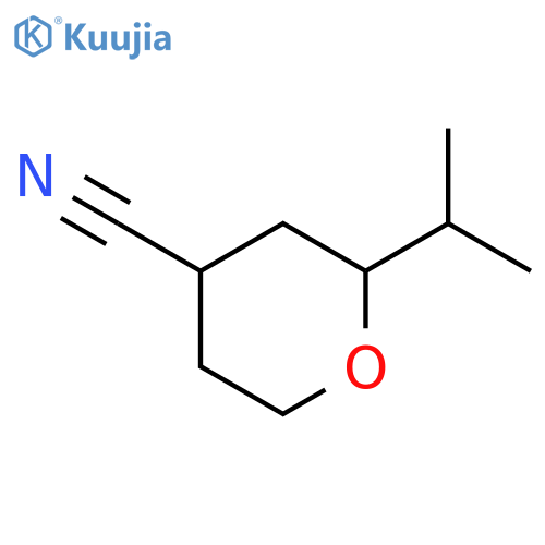 2-(propan-2-yl)oxane-4-carbonitrile structure