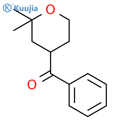 Methanone, phenyl(tetrahydro-2,2-dimethyl-2H-pyran-4-yl)- structure