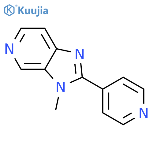 3H-Imidazo[4,5-c]pyridine, 3-methyl-2-(4-pyridinyl)- structure