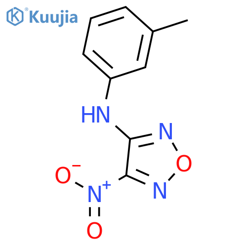 1,2,5-Oxadiazol-3-amine, N-(3-methylphenyl)-4-nitro- structure