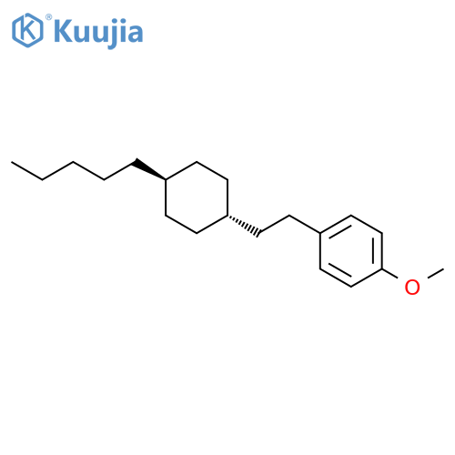 Benzene, 1-methoxy-4-[2-(trans-4-pentylcyclohexyl)ethyl]- structure