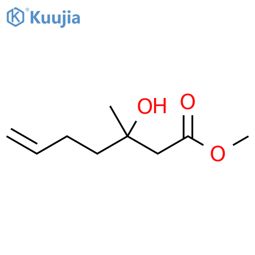 6-Heptenoic acid, 3-hydroxy-3-methyl-, methyl ester structure