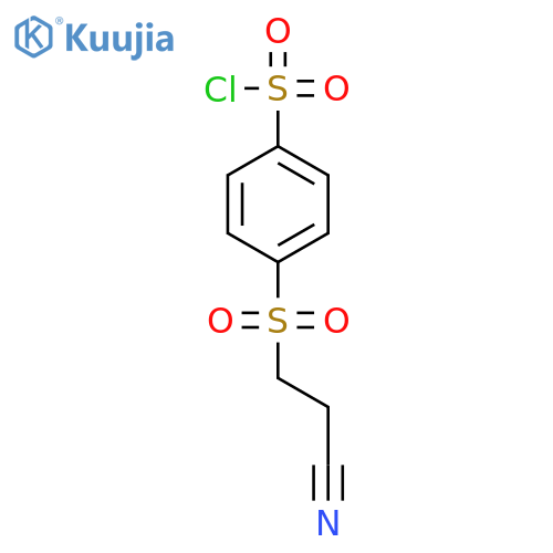 BENZENESULFONYL CHLORIDE, 4-[(2-CYANOETHYL)SULFONYL]- structure