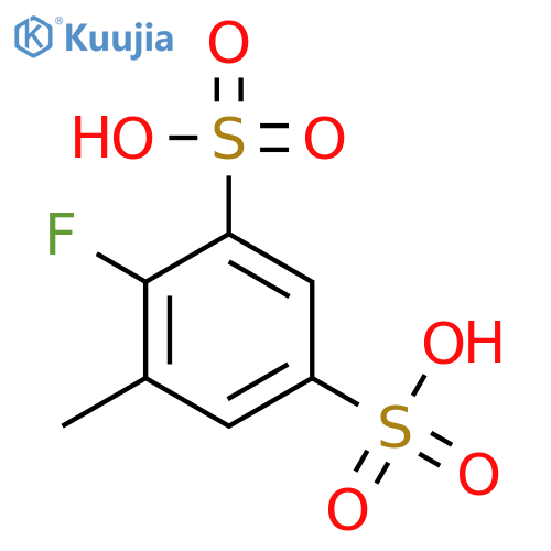 1,3-BENZENEDISULFONIC ACID, 4-FLUORO-5-METHYL- structure