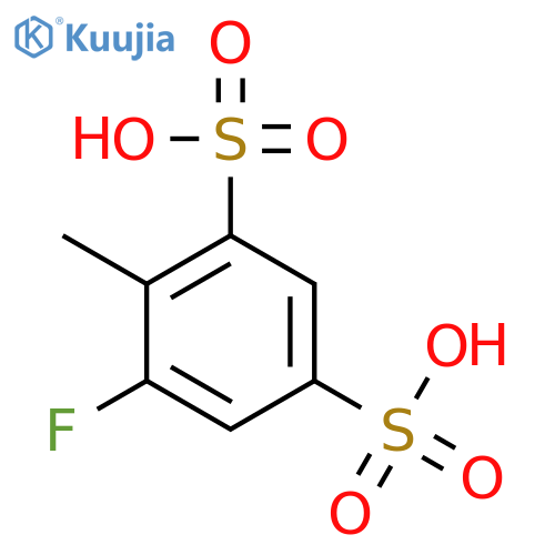 1,3-Benzenedisulfonic acid, 5-fluoro-4-methyl- structure