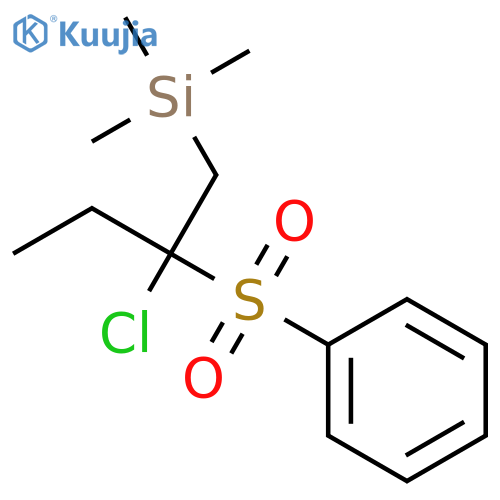 Silane, [2-chloro-2-(phenylsulfonyl)butyl]trimethyl- structure