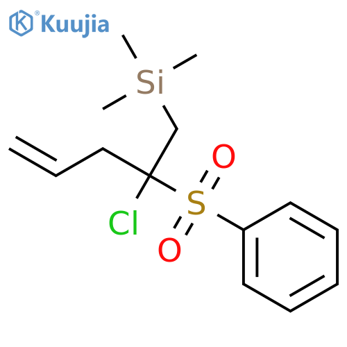 SILANE, [2-CHLORO-2-(PHENYLSULFONYL)-4-PENTENYL]TRIMETHYL- structure