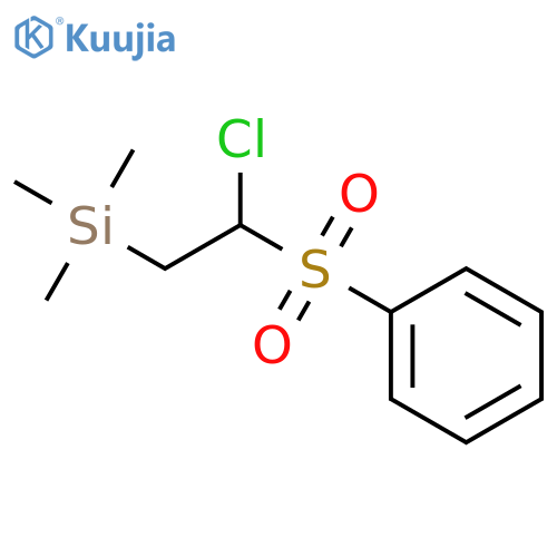 Silane, [2-chloro-2-(phenylsulfonyl)ethyl]trimethyl- structure