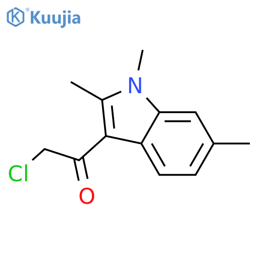 2-Chloro-1-(1,2,6-trimethyl-1H-indol-3-yl)-ethanone structure