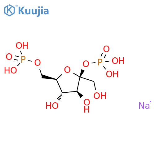 b-D-Fructofuranose,2,6-bis(dihydrogen phosphate), sodium salt (9CI) structure