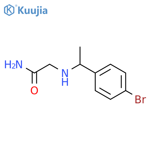 ACETAMIDE, 2-[[1-(4-BROMOPHENYL)ETHYL]AMINO]- structure