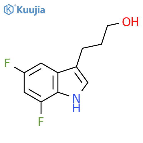 5,7-difluoro-1H-Indole-3-propanol structure