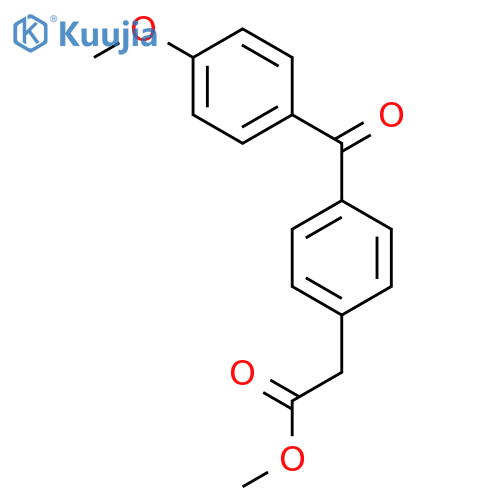 BENZENEACETIC ACID, 4-(4-METHOXYBENZOYL)-, METHYL ESTER structure