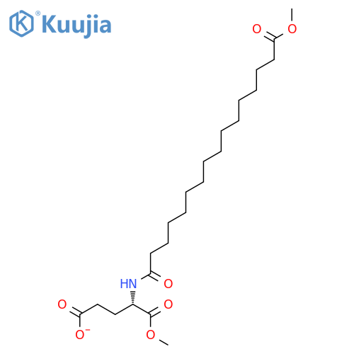 L-Glutamic acid, N-(16-methoxy-1,16-dioxohexadecyl)-, 1-methyl ester structure