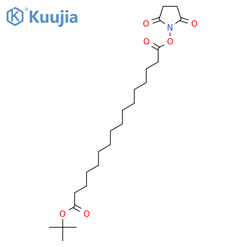 1-Tert-Butyl 16-(2,5-dioxopyrrolidin-1-yl) hexadecanedioate structure