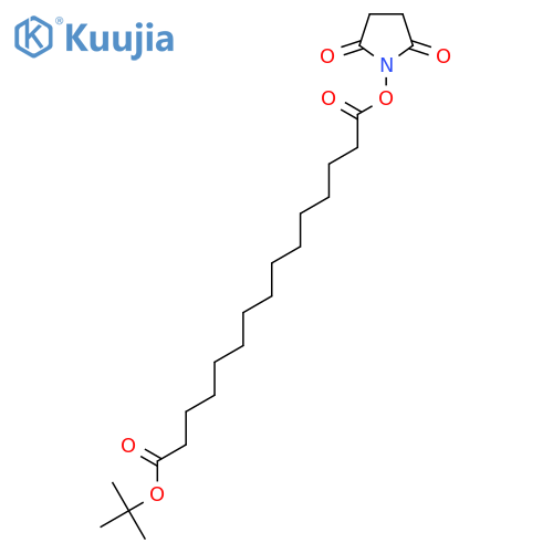 1-Tert-Butyl 15-(2,5-dioxopyrrolidin-1-yl)pentadecanedioate structure