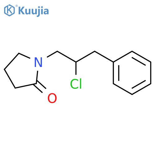 2-Pyrrolidinone, 1-(2-chloro-3-phenylpropyl)- structure