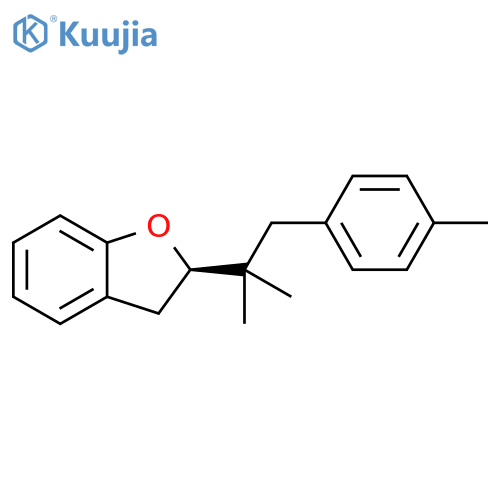 Benzofuran, 2-[1,1-dimethyl-2-(4-methylphenyl)ethyl]-2,3-dihydro-, (2R)- structure