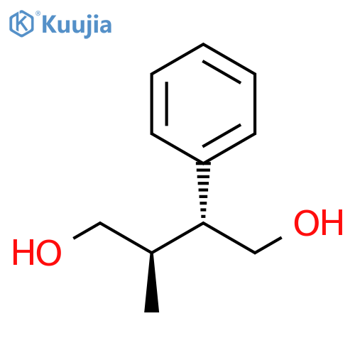 1,4-Butanediol, 2-methyl-3-phenyl-, (2R,3R)- structure