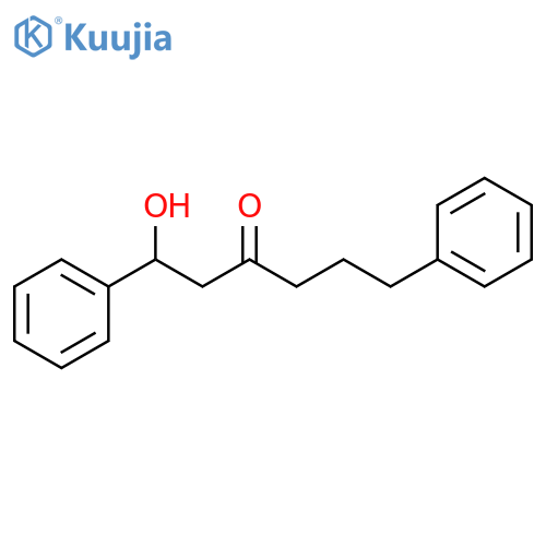 3-Hexanone, 1-hydroxy-1,6-diphenyl- structure
