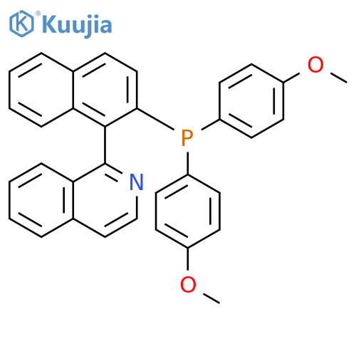 Isoquinoline, 1-[2-[bis(4-methoxyphenyl)phosphino]-1-naphthalenyl]- structure