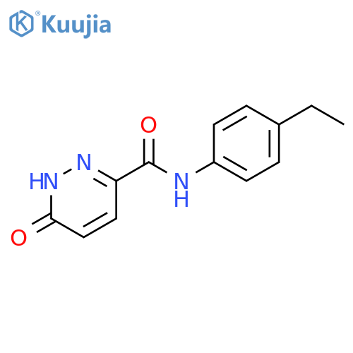 N-(4-ethylphenyl)-6-oxo-1,6-dihydropyridazine-3-carboxamide structure