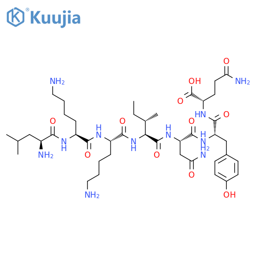 L-GLUTAMINE, L-LEUCYL-L-LYSYL-L-LYSYL-L-ISOLEUCYL-L-ASPARAGINYL-L-TYROSYL- structure