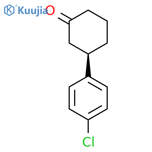 CYCLOHEXANONE, 3-(4-CHLOROPHENYL)-, (3R)- structure