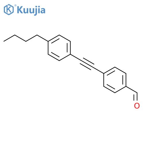 Benzaldehyde, 4-[(4-butylphenyl)ethynyl]- structure
