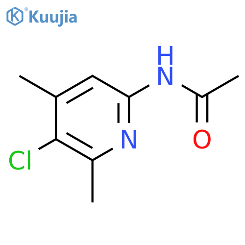 N-(5-Chloro-4,6-dimethylpyridin-2-yl)acetamide structure