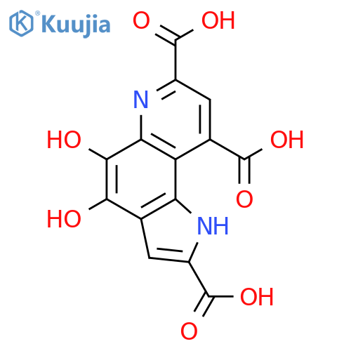 1H-Pyrrolo[2,3-f]quinolin-4-yloxy,2,7,9-tricarboxy-5-hydroxy- (9CI) structure