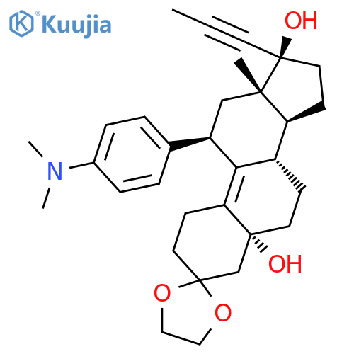 4,5-Dihydro-5α-hydroxy-Mifepristone 3-ethylene Ketal structure