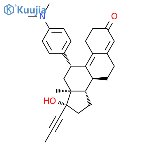Mifepristone structure