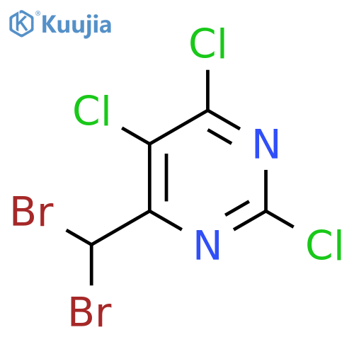 PYRIMIDINE, 2,4,5-TRICHLORO-6-(DIBROMOMETHYL)- structure