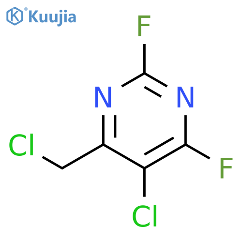 PYRIMIDINE, 5-CHLORO-4-(CHLOROMETHYL)-2,6-DIFLUORO- structure