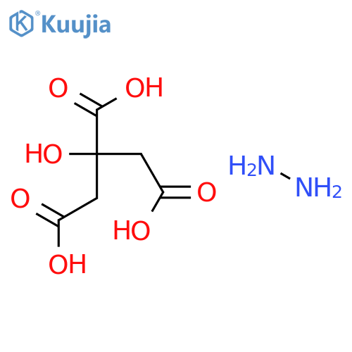 Hydrazine;2-hydroxypropane-1,2,3-tricarboxylic acid structure