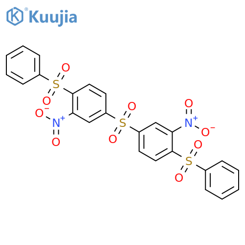 BENZENE, 1,1'-SULFONYLBIS[3-NITRO-4-(PHENYLSULFONYL)- structure