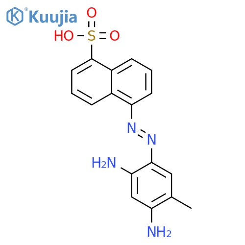 1-NAPHTHALENESULFONIC ACID, 5-[(2,4-DIAMINO-5-METHYLPHENYL)AZO]- structure