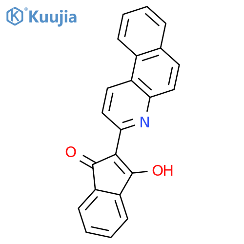1H-Inden-1-one, 2-benzo[f]quinolin-3-yl-3-hydroxy- structure